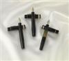 Montblanc Ca. 1950 #L139G, all celluloid, short ink window. Excellent, restored. Oblique bi-color 14K...